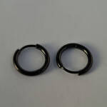 Black Hoop Earrings