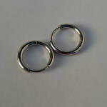 Silver-plater Hoop Earrings